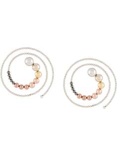 Y/Project спиральные серьги из бусин