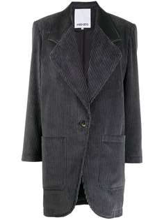Kenzo вельветовое однобортное пальто