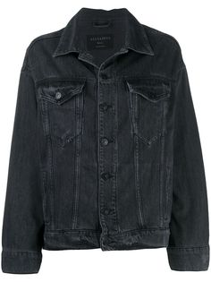 AllSaints джинсовая куртка с эффектом потертости