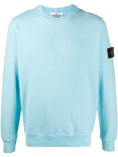 Stone Island толстовка с нашивкой-логотипом