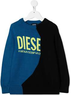 Diesel Kids джемпер в стиле колор-блок