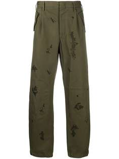 Myar брюки с контрастным принтом