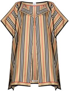 Burberry кейп в полоску Icon Stripe