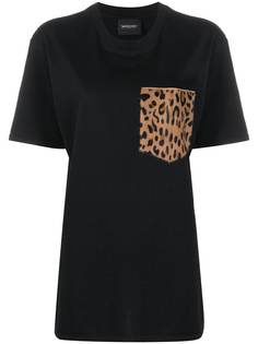Simonetta Ravizza футболка с леопардовым принтом на кармане