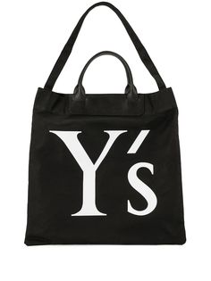 Ys парусиновая сумка-шопер с логотипом Ys