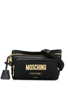 Moschino поясная сумка с тисненым логотипом