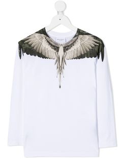 Marcelo Burlon County Of Milan Kids футболка с длинными рукавами и принтом Wings