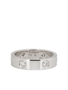 Cartier кольцо из белого золота Love с бриллиантами pre-owned