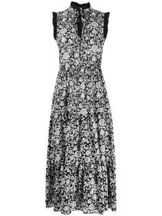 See by Chloé ярусное платье с цветочным принтом