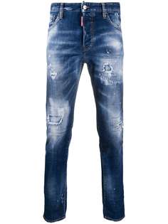 Dsquared2 узкие джинсы с эффектом разбрызганной краски