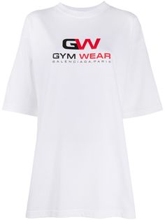 Balenciaga футболка оверсайз с надписью Gym Wear