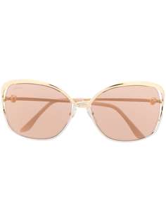 Cartier Eyewear "солнцезащитные очки в оправе ""кошачий глаз"" Trinity"