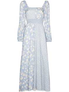 Peony платье миди с принтом