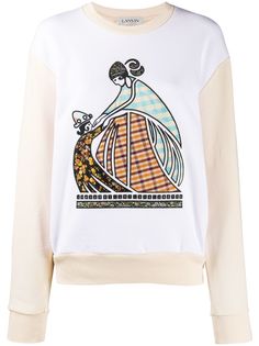 LANVIN толстовка с вышитым логотипом