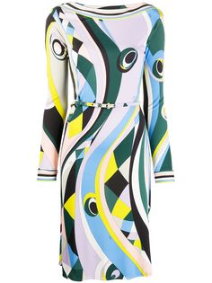 Emilio Pucci платье с абстрактным принтом
