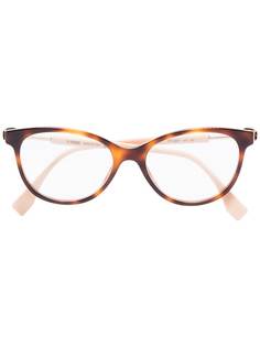 Fendi Eyewear очки в круглой оправе черепаховой расцветки