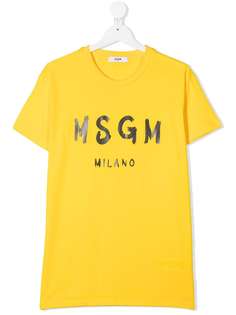 MSGM Kids футболка с логотипом