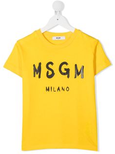 MSGM Kids футболка с логотипом