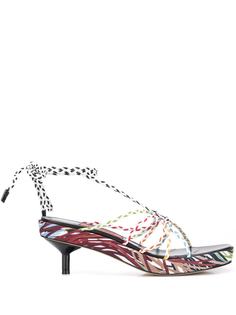 Missoni босоножки на каблуке-рюмке с плетеными ремешками