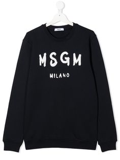 MSGM Kids свитер с логотипом