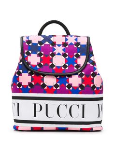 Emilio Pucci Junior рюкзак с принтом и логотипом