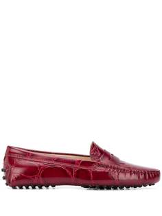 Tods лоферы Gommino с тиснением Tod’S