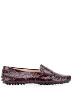 Tods фактурные лоферы Tod’S