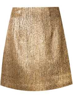 Ginger & Smart юбка мини с эффектом металлик