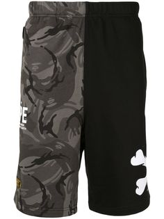 AAPE BY *A BATHING APE® спортивные шорты с камуфляжным принтом