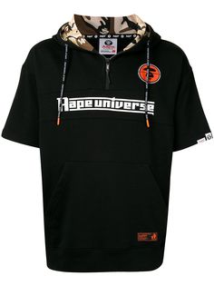 AAPE BY *A BATHING APE® толстовка с капюшоном и короткими рукавами