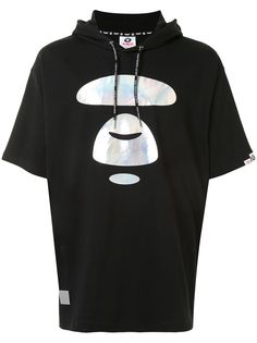 AAPE BY *A BATHING APE® худи с кулиской и графичным принтом