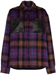 Natasha Zinko клетчатая рубашка оверсайз