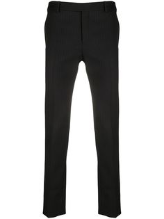 Saint Laurent строгие брюки в тонкую полоску