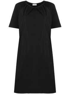 Moncler поплиновое платье с короткими рукавами