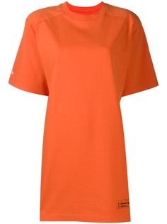 Heron Preston платье-футболка с нашивкой-логотипом