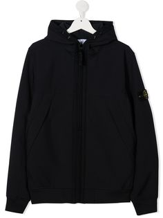Stone Island Junior куртка с капюшоном и вставками