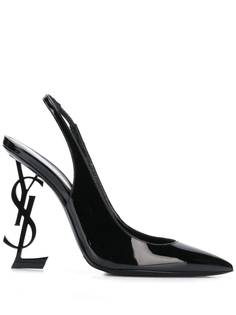 Saint Laurent туфли Opyum 110 с ремешком на пятке