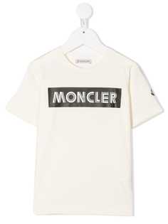 Moncler Enfant футболка с логотипом