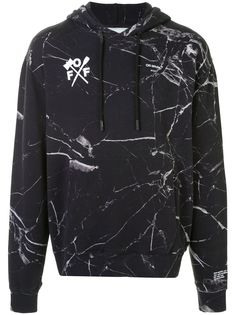 Off-White толстовка с капюшоном и принтом