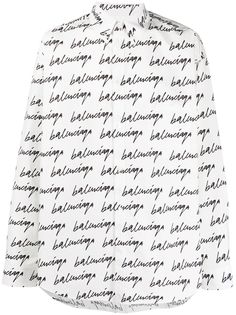 Balenciaga рубашка с логотипом Scribble