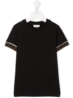 Fendi Kids футболка с логотипом FF