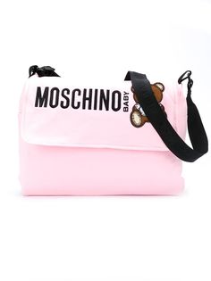 Moschino Kids пеленальная сумка с логотипом