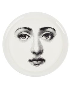 Fornasetti поднос Viso on White