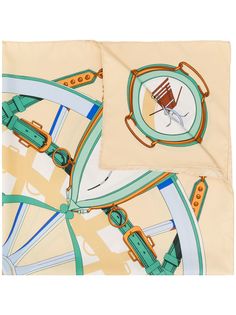 Hermès платок 1980-х годов с принтом pre-owned Hermes