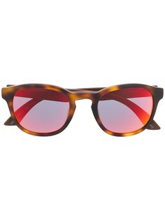 Puma солнцезащитные очки в круглой оправе черепаховой расцветки