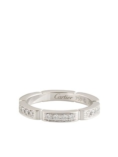 Cartier кольцо Maillon Panthère из белого золота с бриллиантами pre-owned