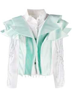 Loulou блузка с оборками и необработанными краями