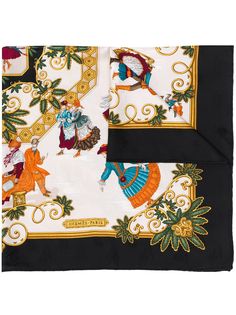 Hermès платок Foies DHiver 1990-х годов pre-owned Hermes