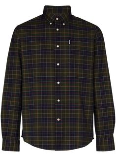 Barbour рубашка в клетку тартан