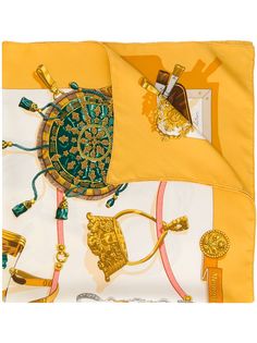 Hermès платок с принтом Hermes